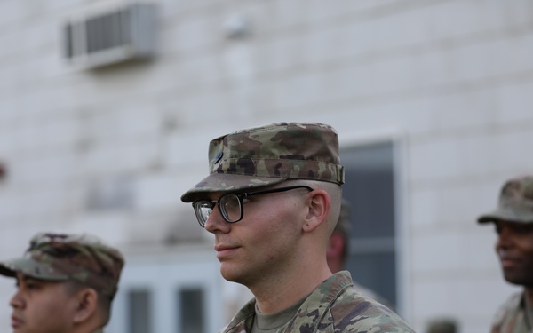 U.S. Army Reserve Soldier Advances to Specialist During Annual Training