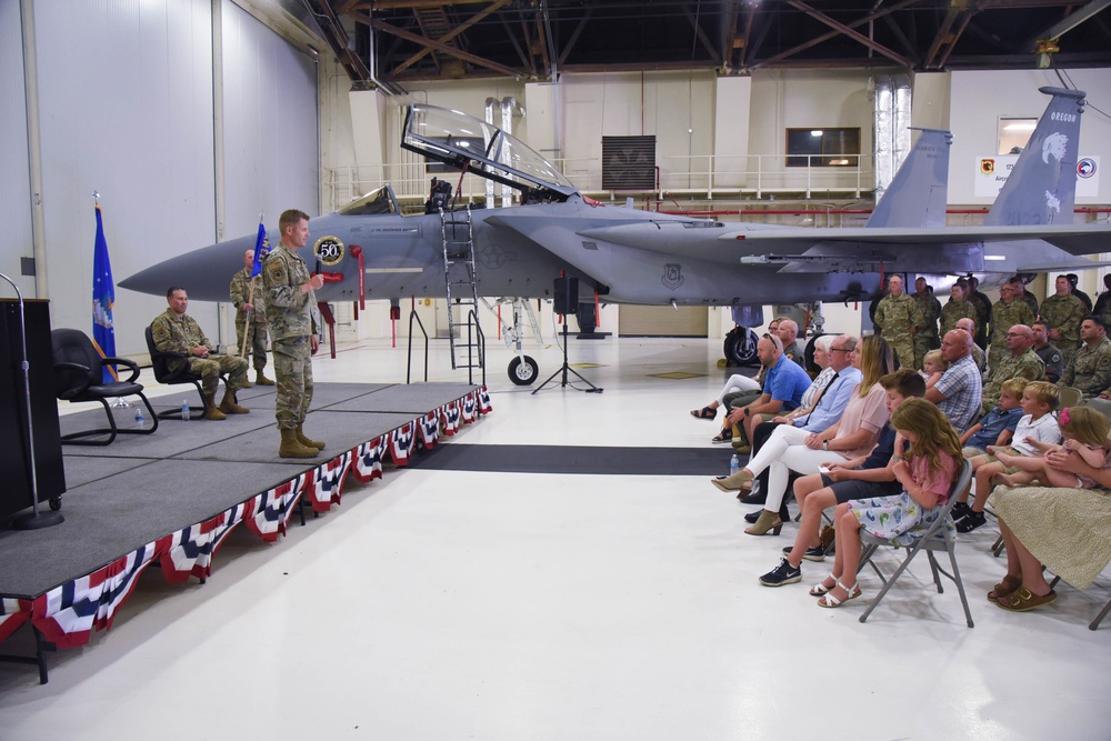 173rd Maintenance Squadron Assumption of Command Ceremony