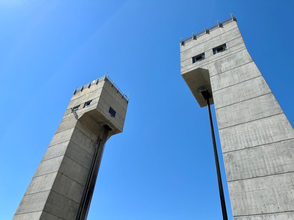 Lock Towers, John Day Lock &amp; Dam, Aug. 3, 2022