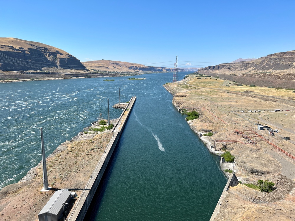 Downstream Lock, John Day Lock &amp; Dam, Aug. 3, 2022