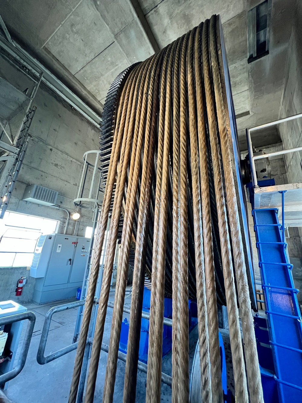 Downstream Lock Gate Cables, John Day Lock &amp; Dam, Aug. 3, 2022