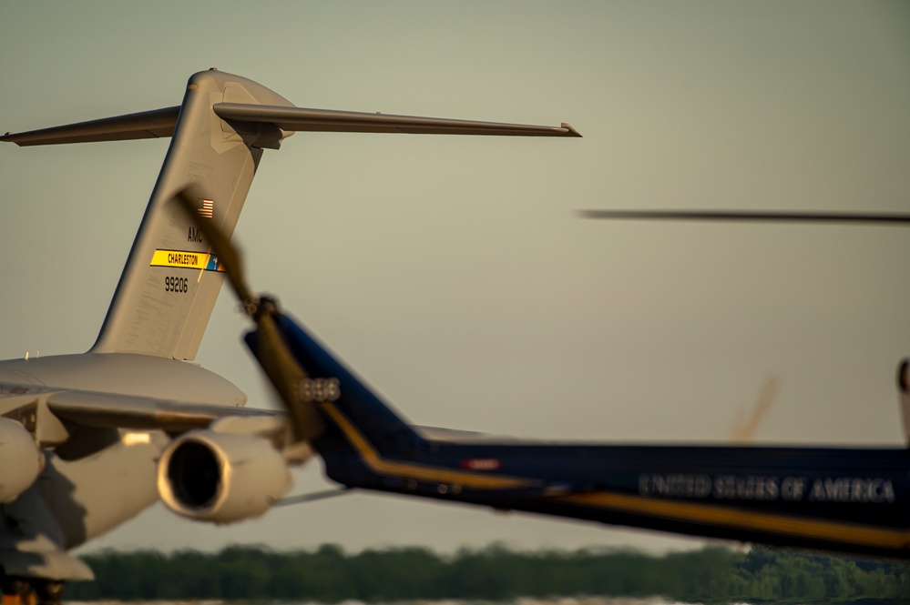 1st Helicopter Squadron Flies Over Washington, DC