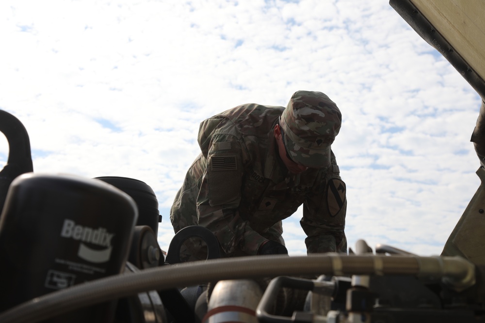 3rd Armored Brigade Combat Team, 1st Cavalry Division, Conducts Motorpool Monday