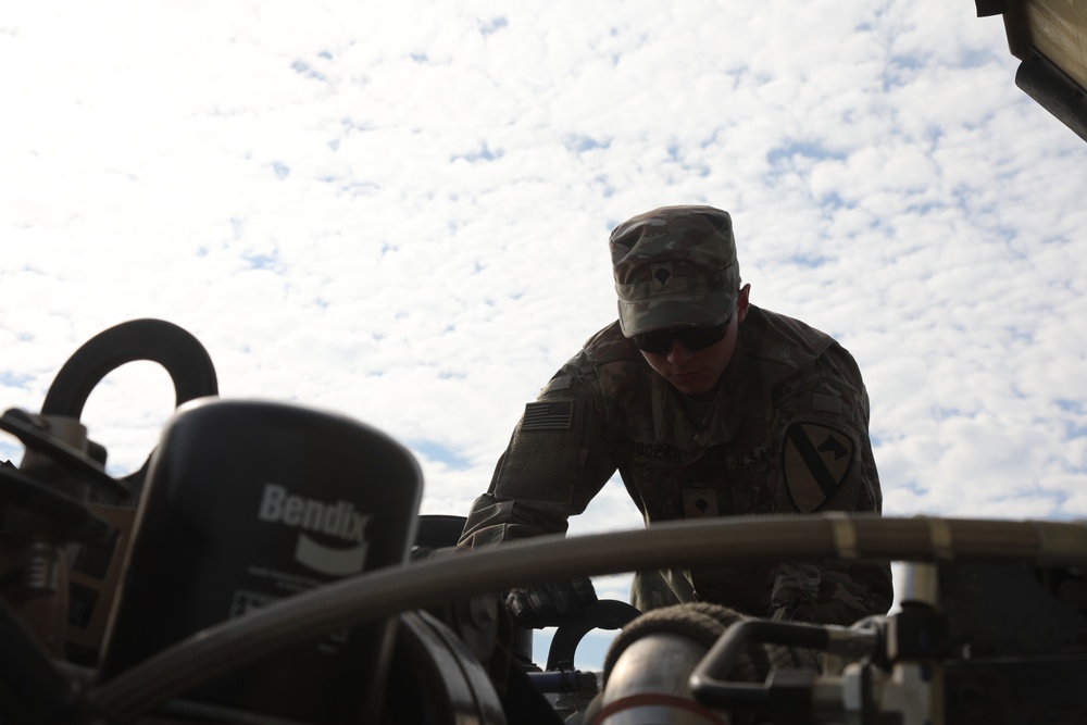 3rd Armored Brigade Combat Team, 1st Cavalry Division, Conducts Motorpool Monday