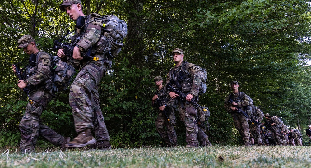 New cadets receive praise, cheer during March Back, complete CBT