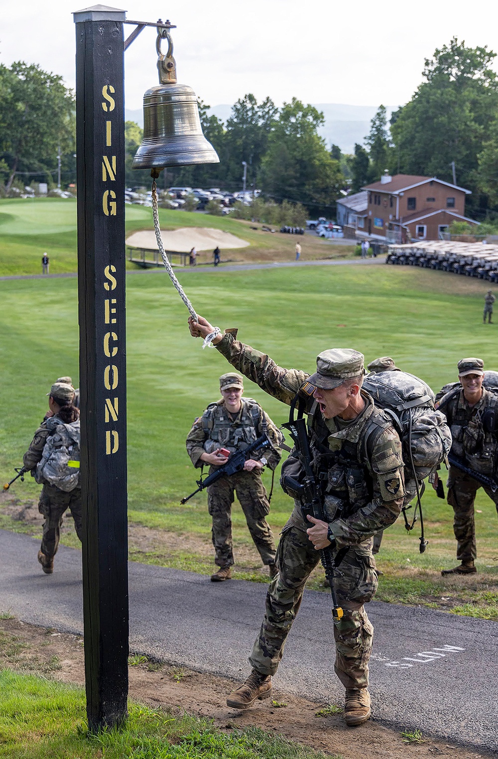 New cadets receive praise, cheer during March Back, complete CBT