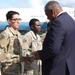 U.S. Secretary of Defense Visits the Troops at Latvia