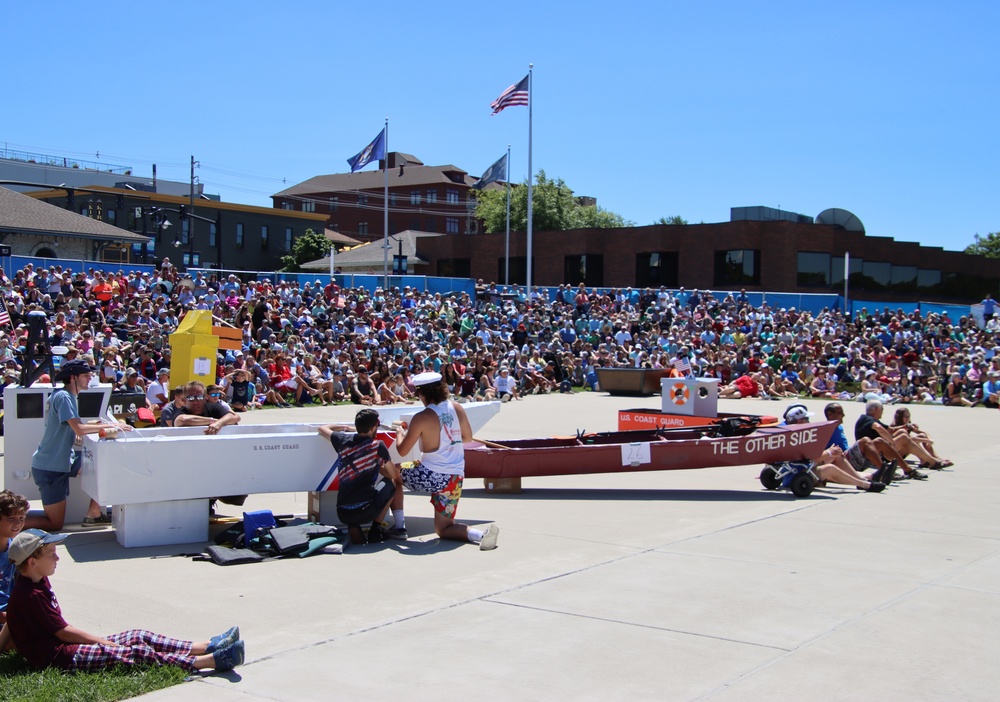 Coast Guard oversees cardboard boat races at 2022 Grand Haven Coast Guard Festival