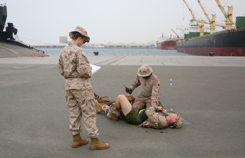 Heat Casualty Drill During Native Fury 22