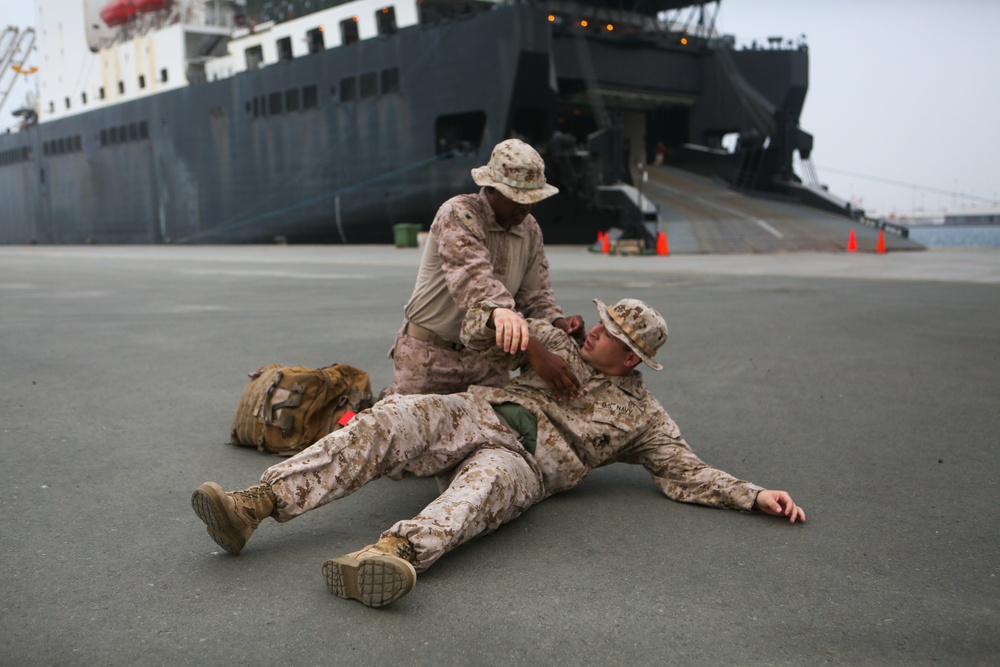 Heat Casualty Drill During Native Fury 22