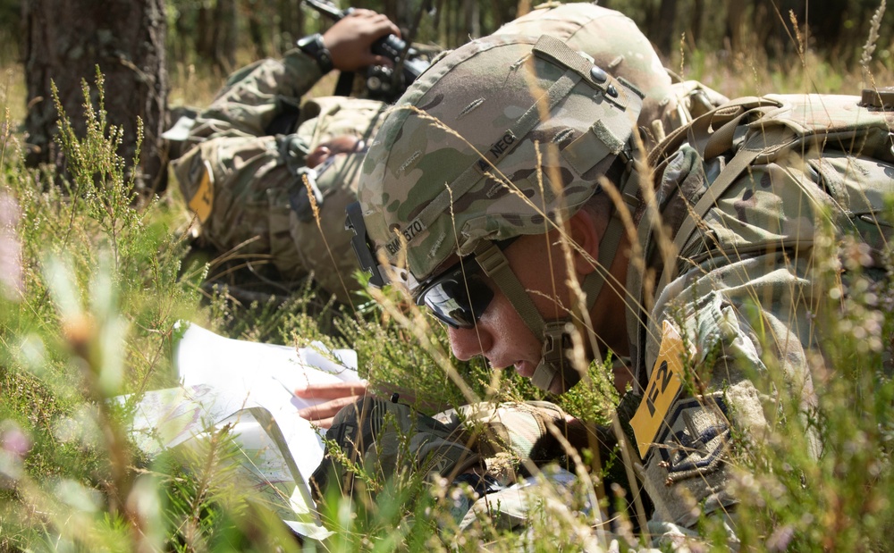 Soldiers perform on medical lanes During Day Three of the 2022 USAREUR-AF Best Squad Competition