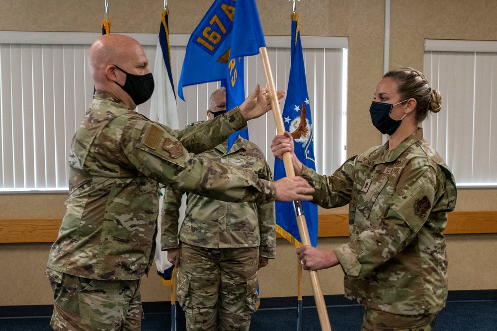 McDavid assumes command of the 167th Logistics Readiness Squadron