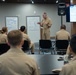 Chief of Naval Research Rear Adm. Lorin Selby speaks to recent Naval Academy graduates at the SCOUT &quot;design thinking&quot; event.