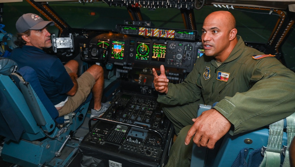 2022 honorary commanders visit Alamo Wing