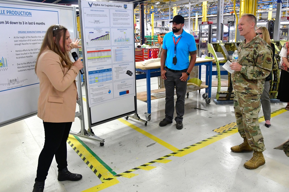 Gen. Mark D. Kelly visits Hill AFB