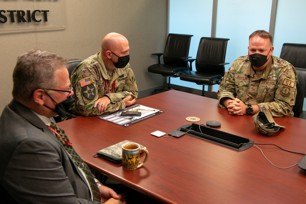 USACE leaders meet with AFCEC NDR commander