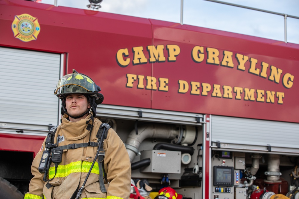 Army Firefighters Respond to Notional Fire