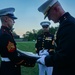 Marine Barracks Washington performs the final sunset parade of the 2022 season.