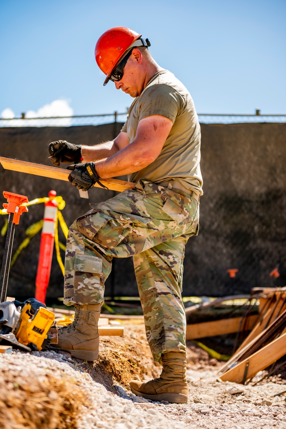 Servicemembers of the 163D Civil Engineering Squadron Complete Individual Readiness Training for the Hawaii Special Olympics