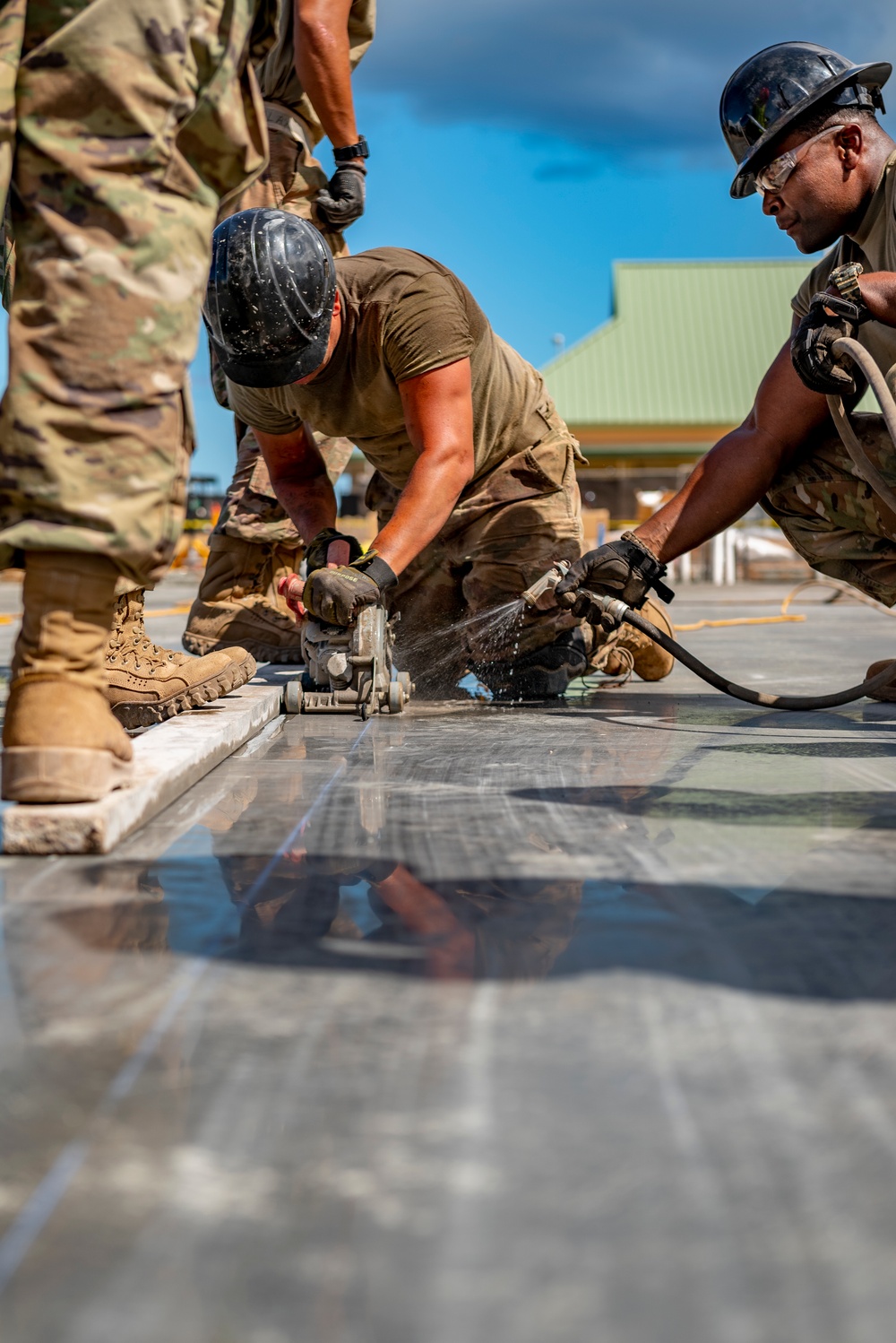 Servicemembers of the 163D Civil Engineering Squadron Complete Individual Readiness Training for the Hawaii Special Olympics