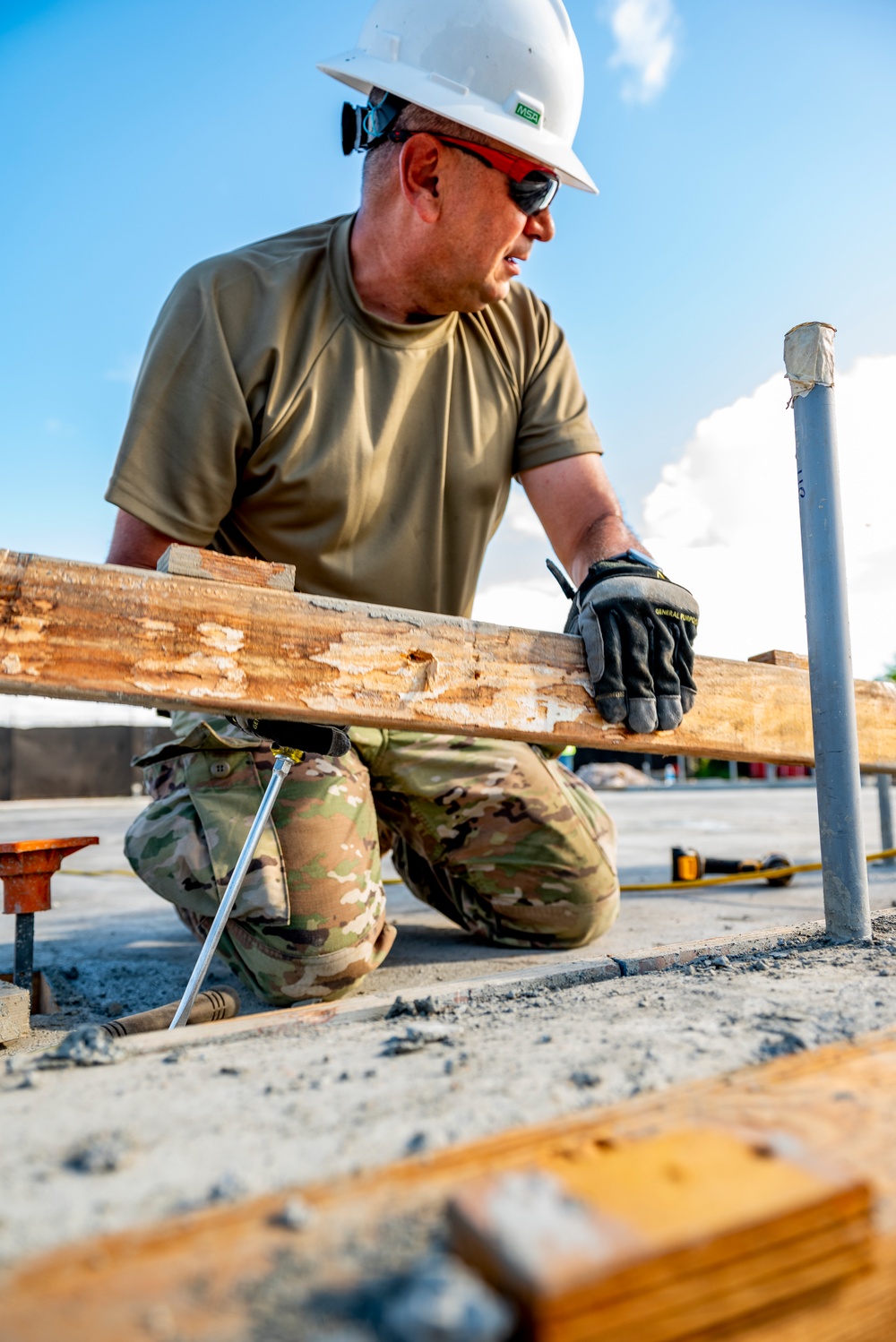 Servicemembers of the 163D Civil Engineering Squadron Complete Individual Readiness Training for the Hawaii Special Olympics