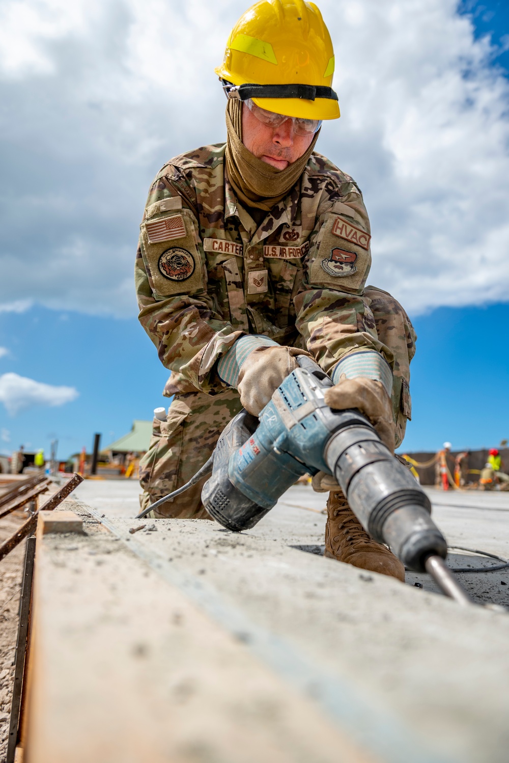 Servicemembers of the 163D Civil Engineering Squadron Complete Individual Readiness Training for the Hawaii Special Olympics