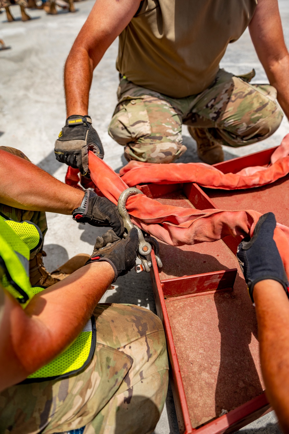 Servicemembers of the 163D Civil Engineering Squadron Complete Individual Readiness Training for the Hawaii Special Olympics