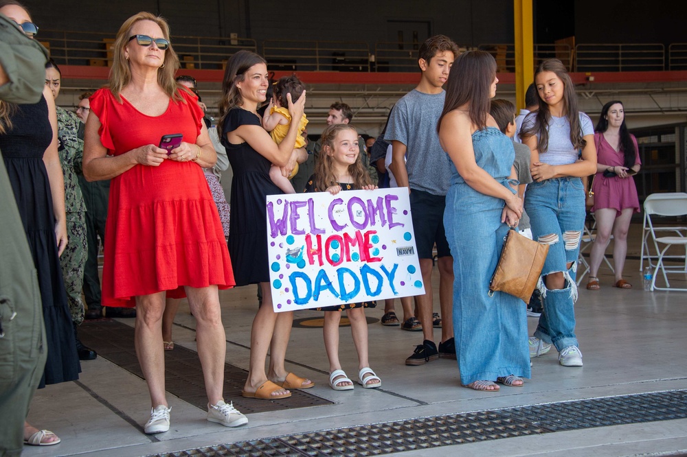 Family and Friends wait for HSM-71 to land on Naval Air Station North Island