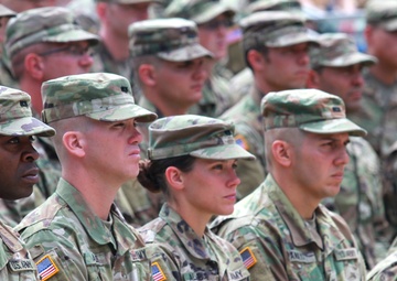 Officer candidates celebrate graduation at Mt. Rushmore