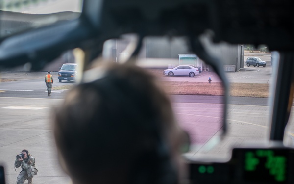 MC-130Js conduct nighttime training operations