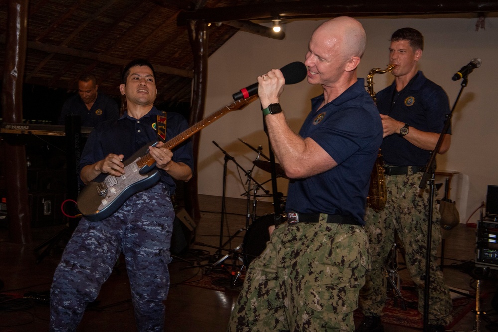 Pacific Partnership 2022 Band performs at Erngul Park