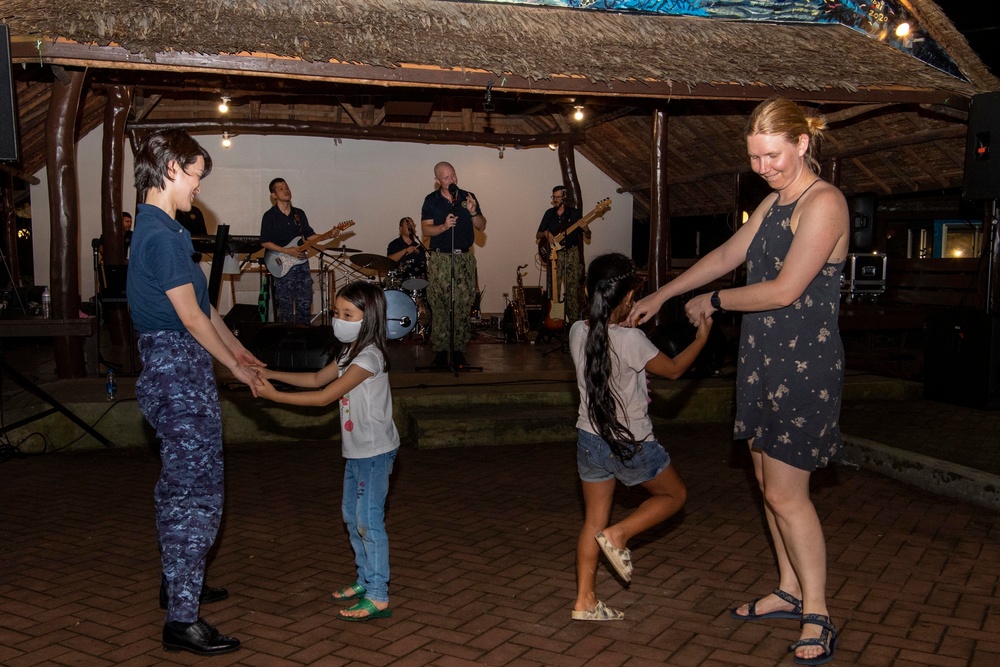 Pacific Partnership 2022 Band performs at Erngul Park