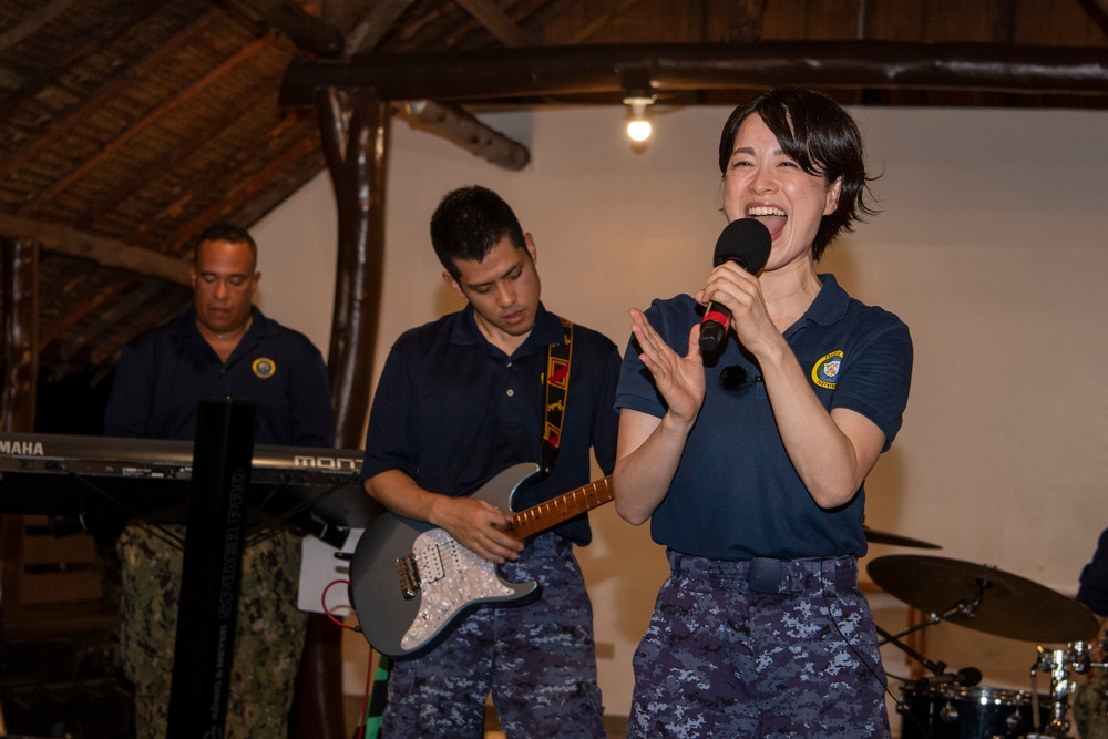 Pacific Partnership 2022 Band performs at Erngul Park