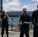 Mobile Bay departs Pearl Harbor