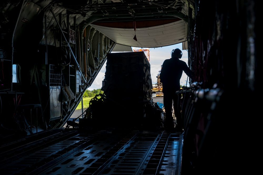 U.S. Marines conduct FARP operations in Iwo Jima