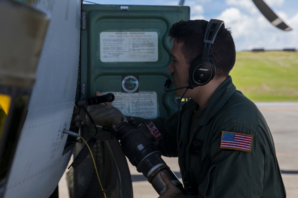U.S. Marines with MWSS-171 and VMGR-152 conclude FARP operations in Iwo Jima
