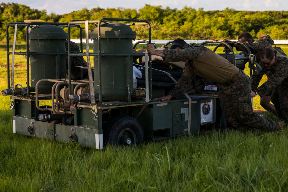 U.S. Marines with MWSS-171 and VMGR-152 conclude FARP operations in Iwo Jima