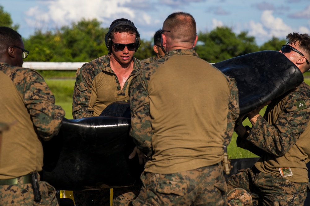 U.S. Marines with MWSS-171 and VMGR-152 conclude FARP operations in Iwo Jima