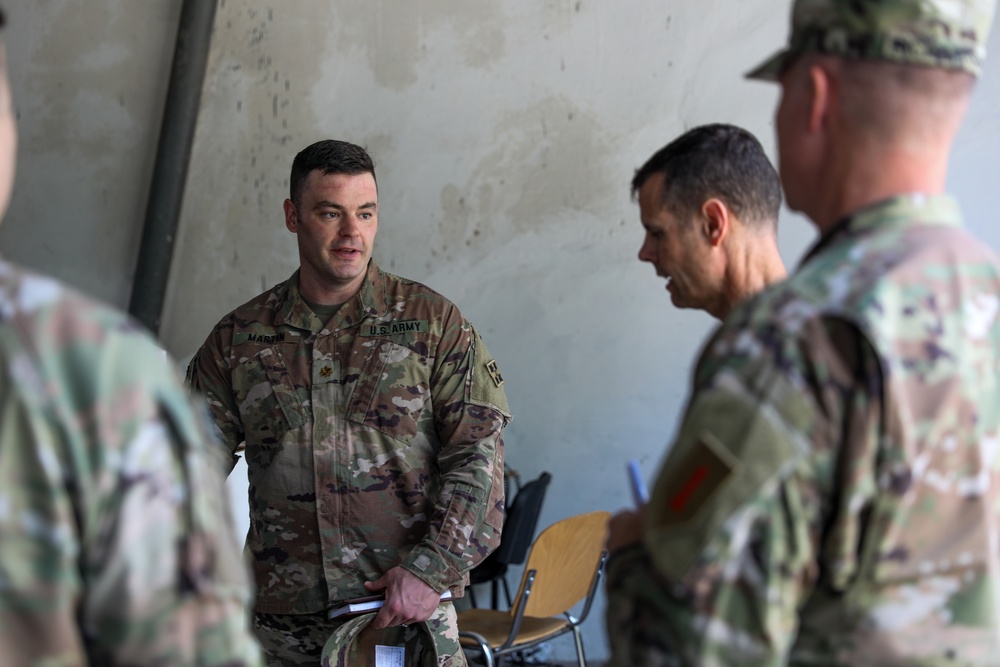 Deputy commanding officer for maneuver of 1ID visits US Soldiers at Skwierzyna, Poland