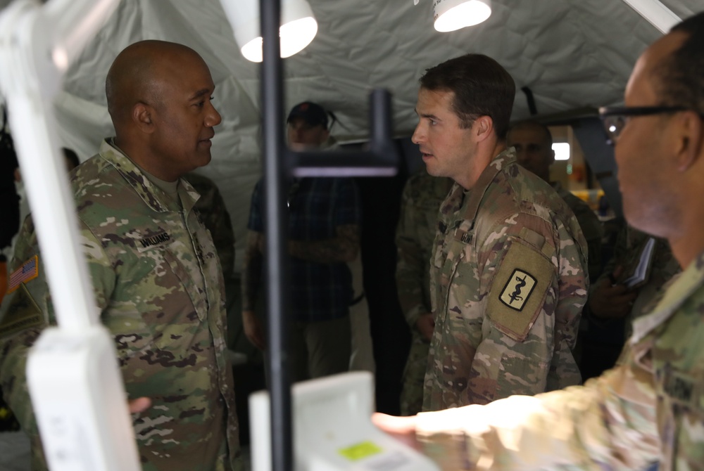 U.S. Army Gen. Darryl A. Williams meets with Soldiers