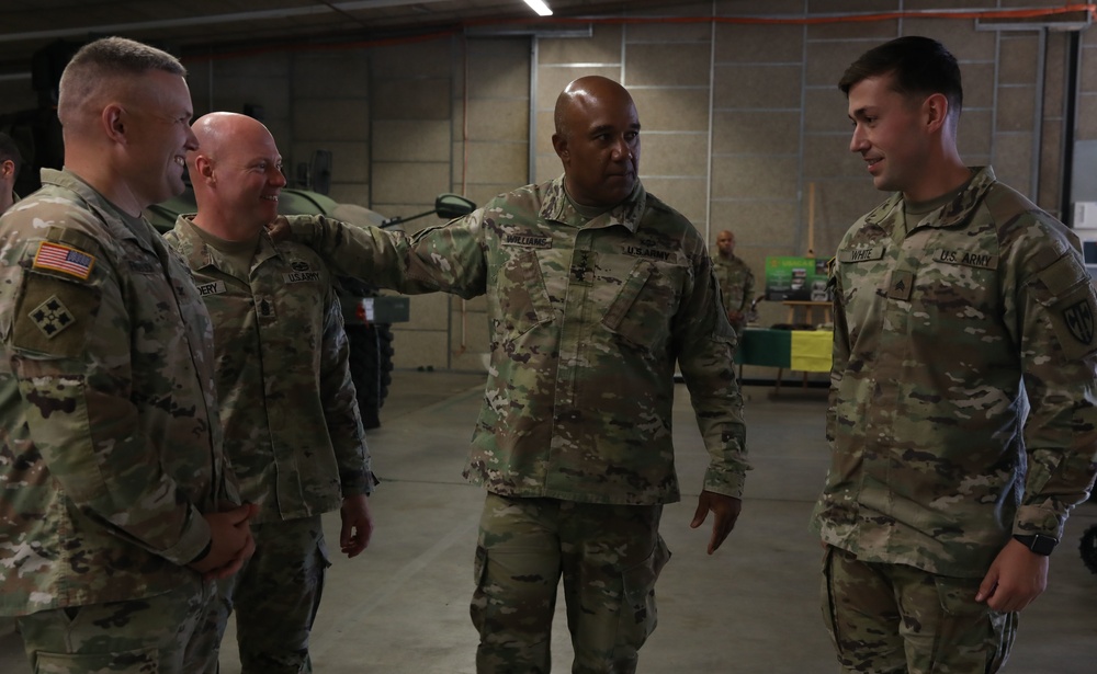 U.S. Army Gen. Darryl A. Williams meets with Soldiers