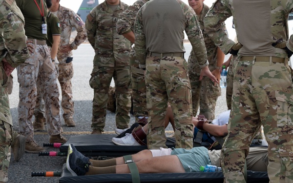 Working hand in hand, operating as one: 405th EAES conduct coalition exercise