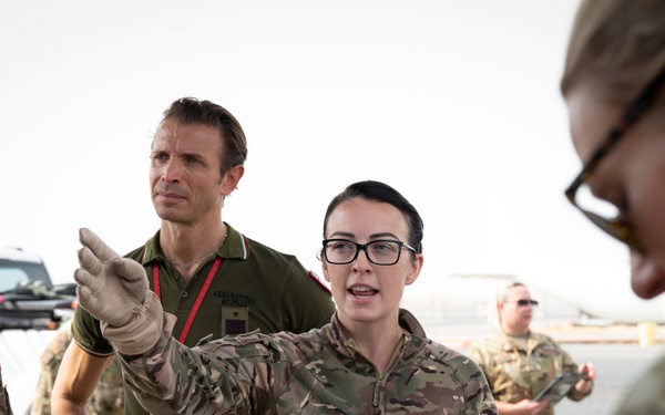 Working hand in hand, operating as one: 405th EAES conduct coalition exercise