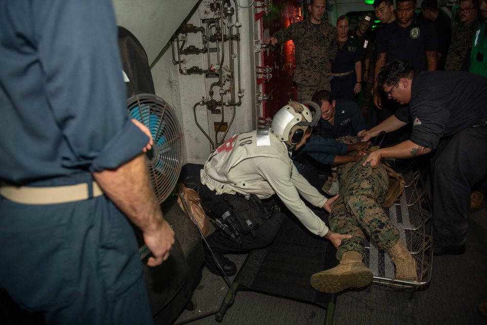 Casualty Care Exercise aboard USS New Orleans August 10, 2022