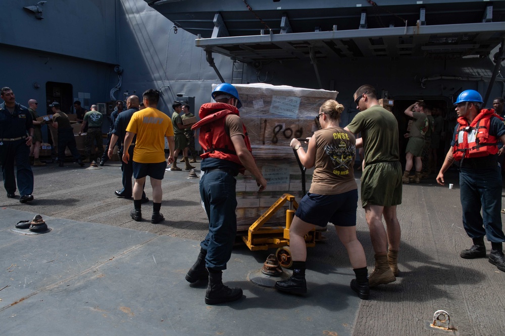 Underway Replenishment-at-Sea aboard USS New Orleans August 10