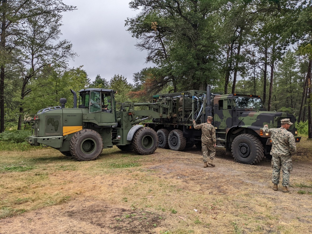 MWSS 471 Begins water purification setup during Northern Strike 22-2