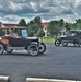 Model T Fords cruise through Fort McCoy's historic Commemorative Area