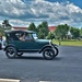 Model T Fords cruise through Fort McCoy's historic Commemorative Area