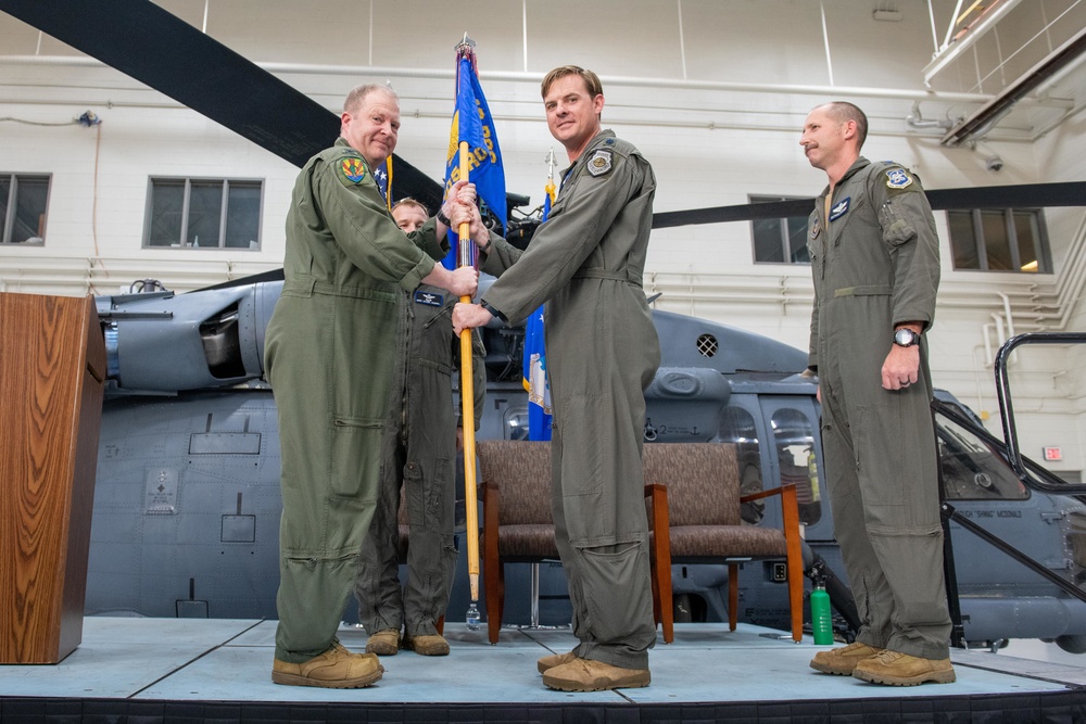 305th Rescue Squadron holds change of command ceremony