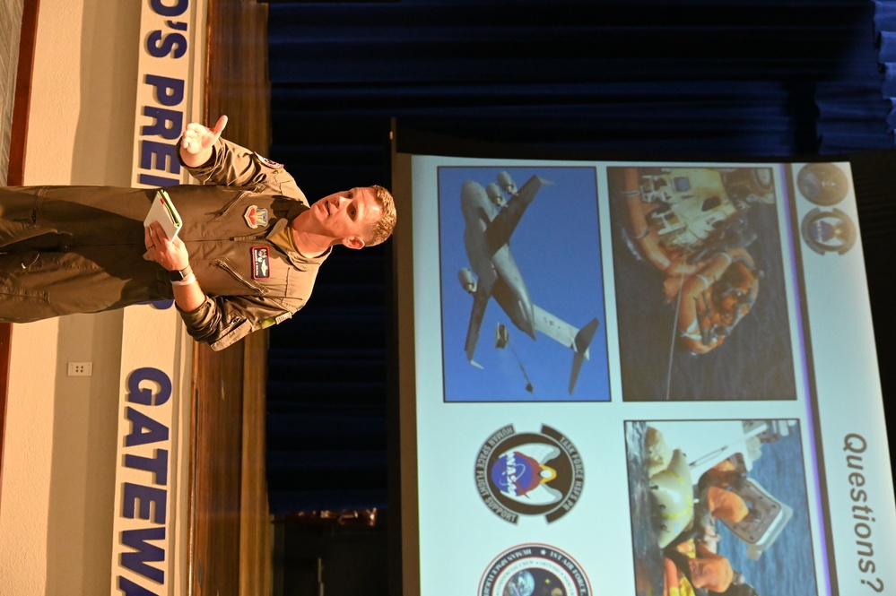 1AF's Detachment 3 integrates Air Force Pararescue, Navy Seahawk crews and swimmers for Human Space Flight Support missions